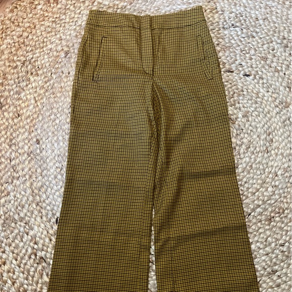 Mustard checkered pants - Picture 1 of 8